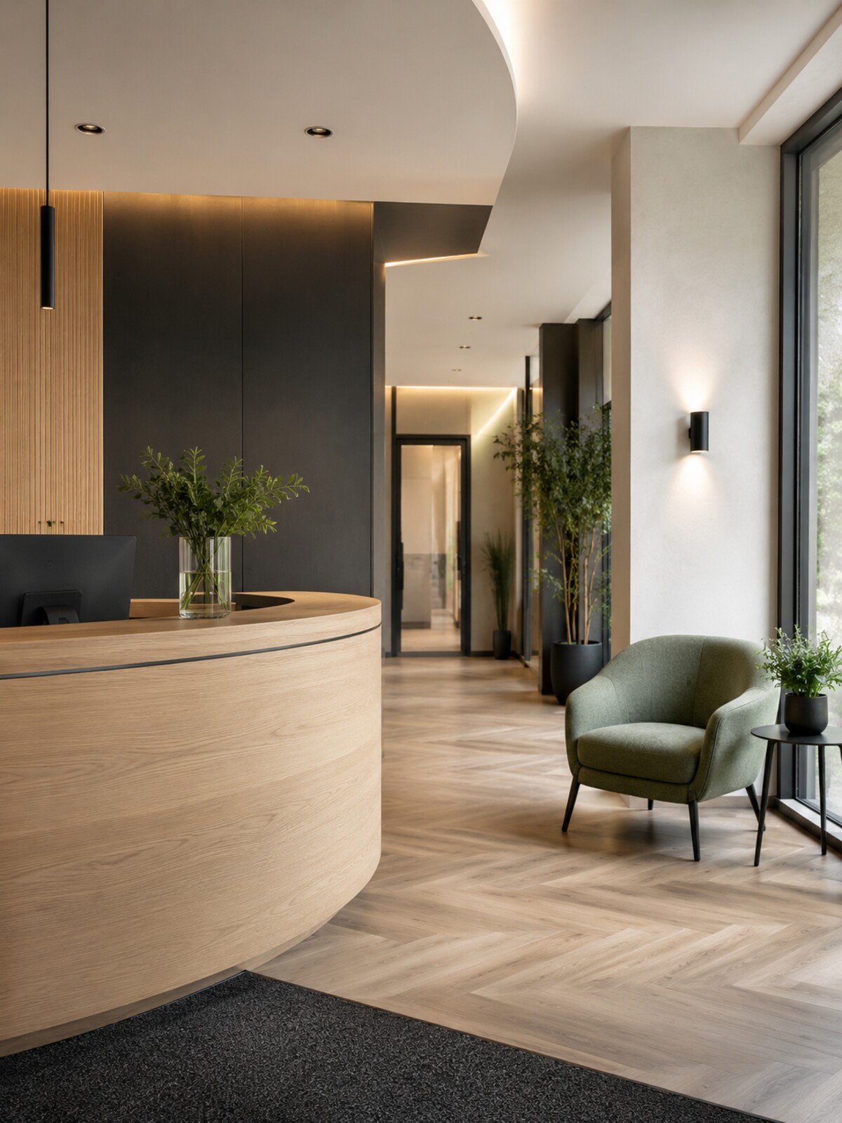 Empfangsbereich der Klinik